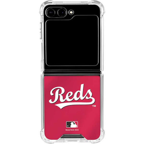 MLB Cincinnati Reds Alternate/Away Jersey Galaxy Z Flip6 Clear Case
